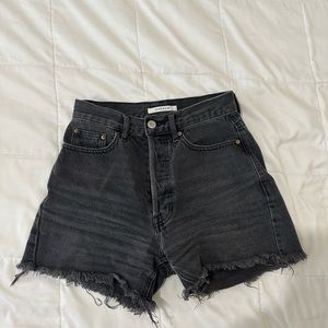 Black Pacsun Jean Mom Shorts